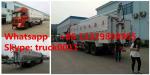 Dongfeng 8*4 40m3 hydraulic discharging poultry feed truck for sale, factory