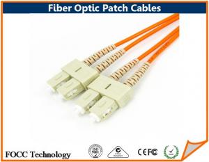  Duplex SC to SC Multimode Fiber Optic Patch Cable Terminated Types For Network Manufactures