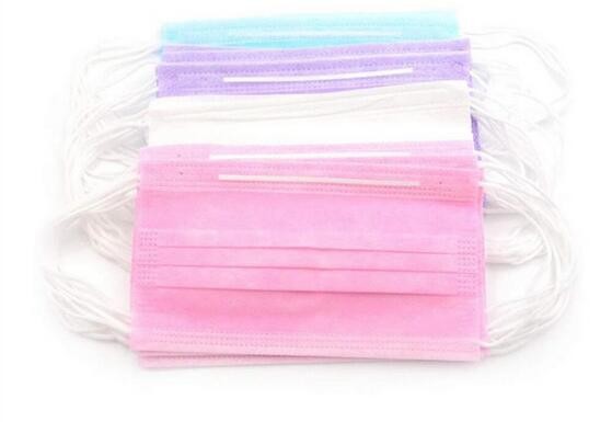Colorful Disposable Medical Mask High Breathability With Adjustable Earloop