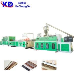  Integrated PVC Panel Production Line Fireproof  Wall Panel Production Line 300-400kg/Hr Manufactures