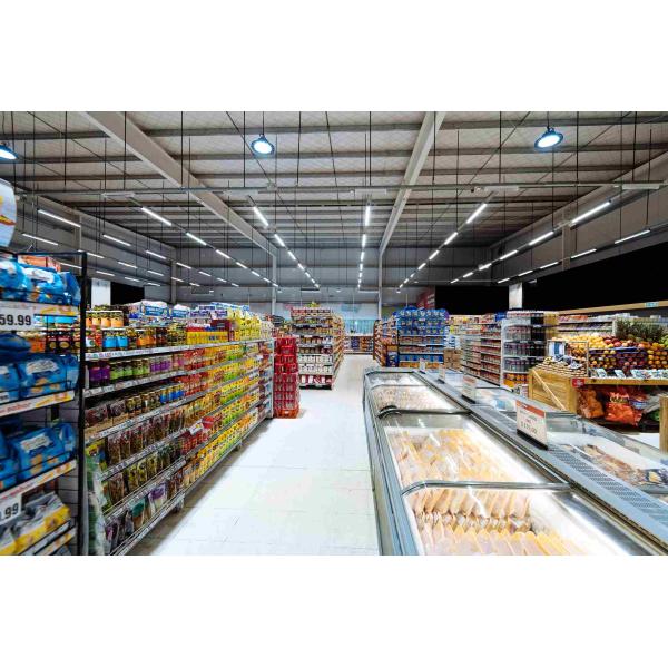 Light Structural Steel Prefabricated Steel Commercial Buildings Large Supermarket Shop