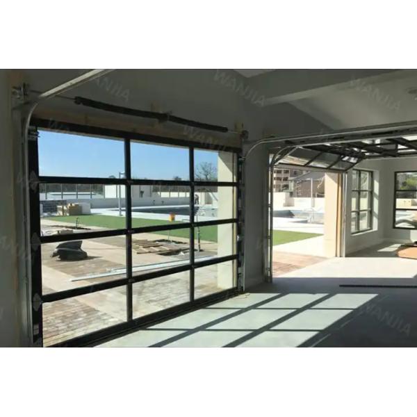 Acrylic Aluminum Clear Garage Door Full View Transparent Garage Door Glass Sectional Garage Door Modern Design Style
