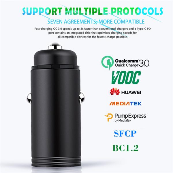 2018 Aluminum 5V 3.6A Quick Mobile Phone Universal Car Charger/ Portable Dual USB Car Charger