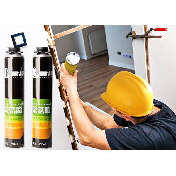 ISO9001 Pu Foam White Expanding 750ml Pu Sealant Foam Spray