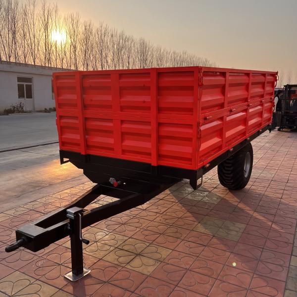 Strong Farm Trailer Equipment with Brakes 5500*2150*550 Carriage Dimension for Versatile Agricultural Transportation