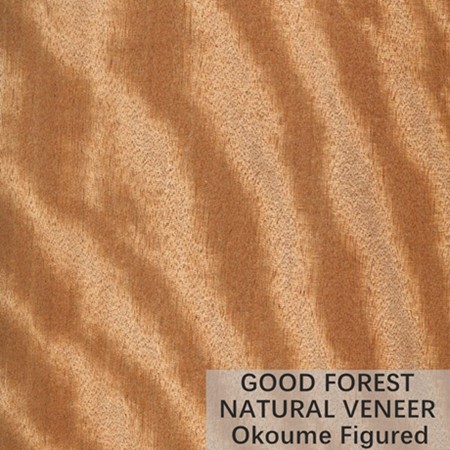 Okumen Natural Wood Veneer Plywood Customized 0.18 - 0.55mm Thickness