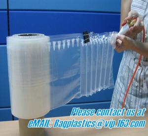  OEM/ODM China Plastic Bubble Cushion Wrap Air Bubble Film Packaging For Protective Air Column Pillow Air Cushion, bageas Manufactures