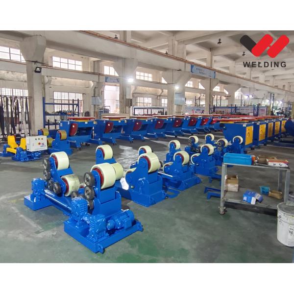 Heavy-Duty Welding Rotator with VFD Speed Control, PU/Rubber/Carbon Steel Wheel Material