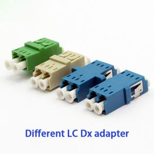 China SC Type Duplex LC Fiber Optic Cable Adapters Blue Green Beige Color on sale