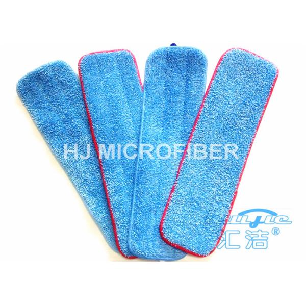 Blue Floor 18 Inch Microfiber Mop Pads /  Dust Pads 80% Polyester For Home