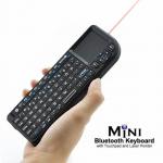 Mini Bluetooth keyboard with touchpad and laser pointer