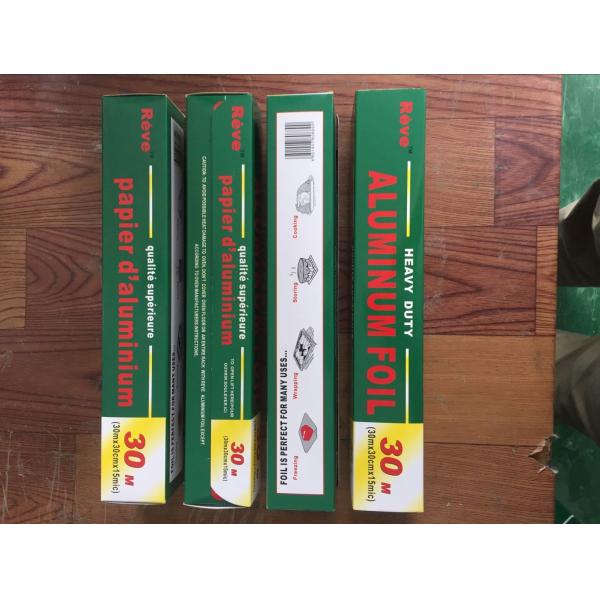 Disposable Household Aluminium Foil 10mic - 25mic Thickness Silver Color