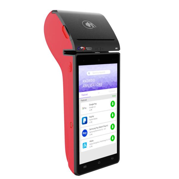 Smart EMV Pos System Handheld Mobile 5.5 inch With Touch Screen