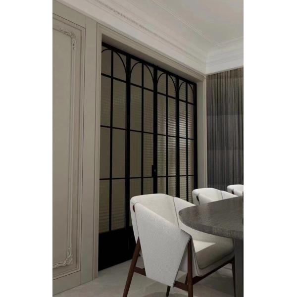 Customized Durable Aluminium French Doors With Tempered Glass