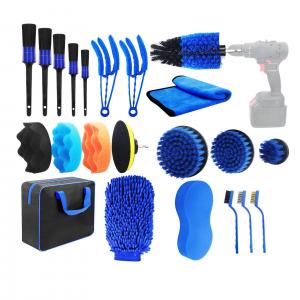  22pcs Car Drill Clean Brush Attachment For Auto Wheel Tire Interior Washing Manufactures