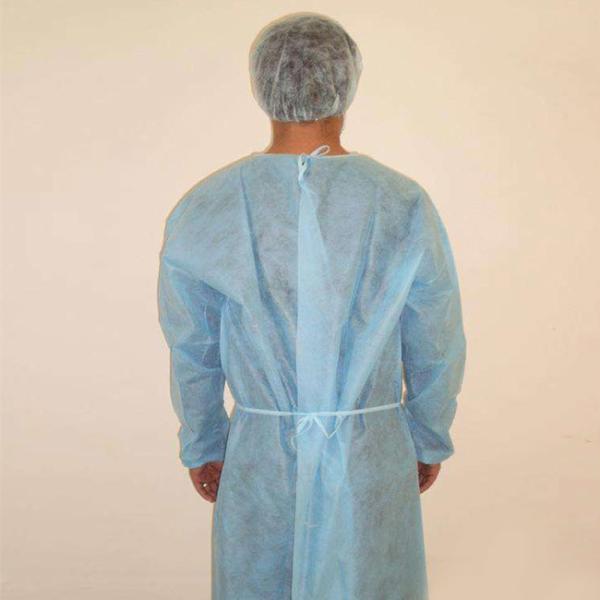 Long Sleeves Disposable Surgical Gown  Blue  / Green  Non Woven Fabric