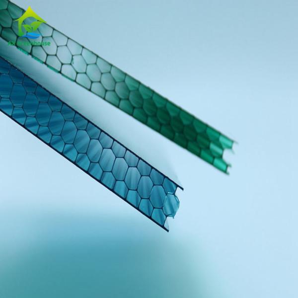 Honeycomb Greenhouse Cover Materials 4 Layer Polycarbonate Sheets For Greenhouse