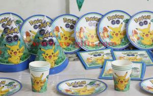 China Family party pokemon go pikachu theme for boy's happy birthday party set supplies decoration baby shower favor on sale
