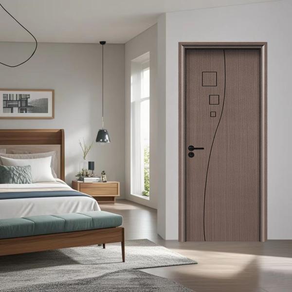 Gross Weight 35-45Kg/Set Lightweight Hollow Core Door Solid Wood Composite Door