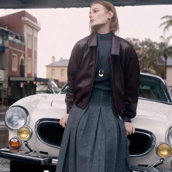 Quilted Protein Leather Jacket