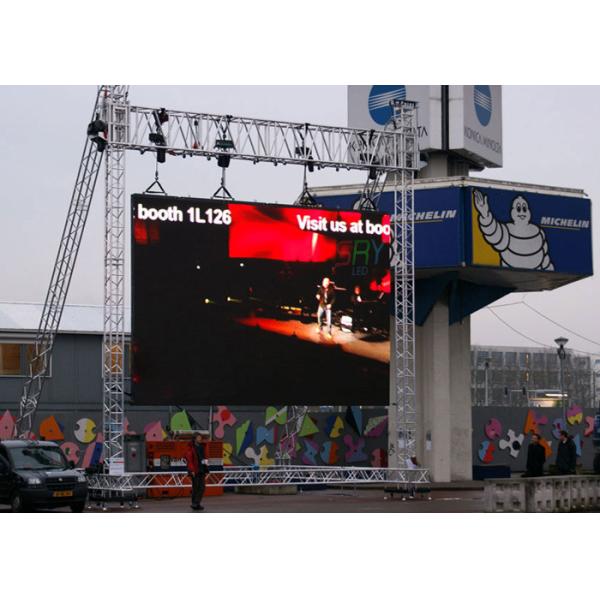 IP65 Large Full Color Rental Led Display Outdoor Tv Screen 8kg / Pcs Per Cabinet