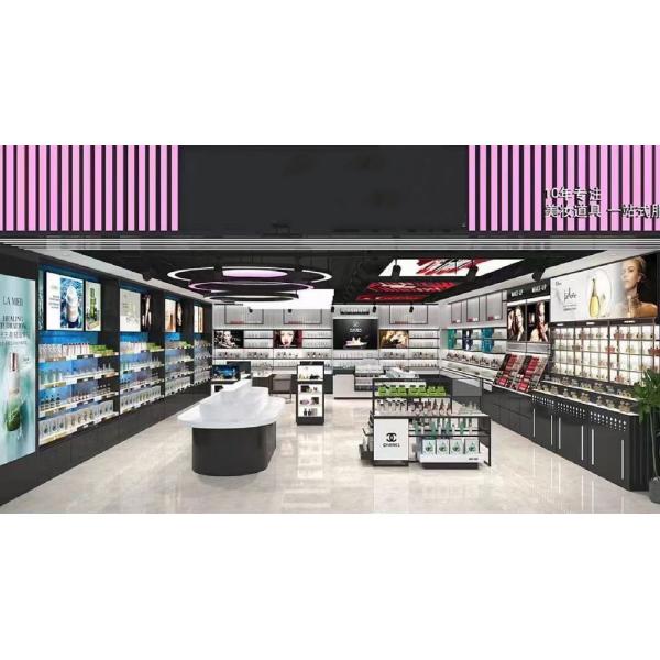 Wood Floor Standing Cosmetic Display Stands For Whole Shop Shop Shelf