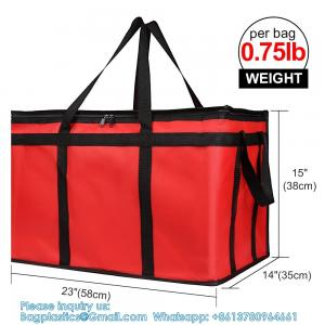  Sustainable, Recyclable, XL Insulated Food & Grocery Delivery Bag - For Catering, Restaurants, Delivery Drivers Manufactures