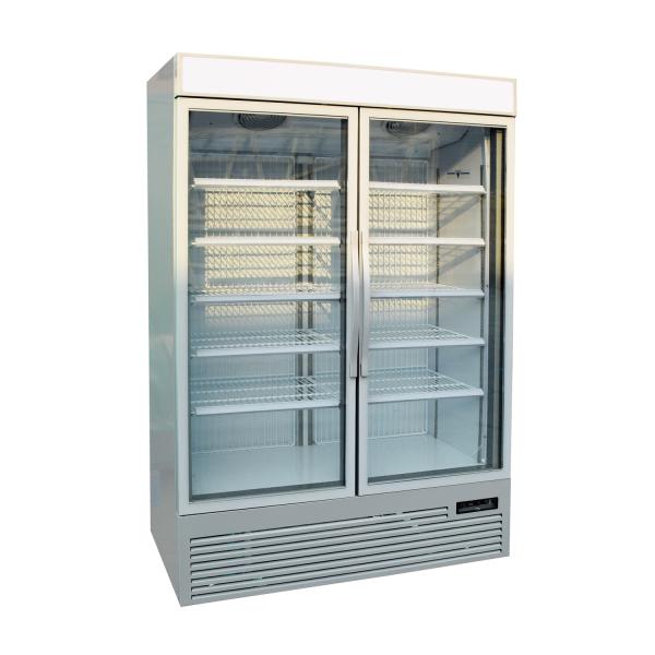 Vertical Swing Upright Glass Door Freezer with Temperature -18~-23 Celsius