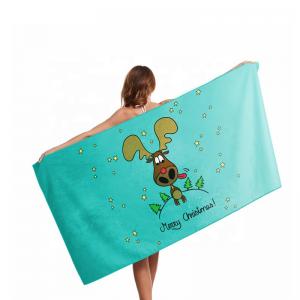  Custom Digital Printed Beach Towel Blankets Microfibre 80X160 Manufactures