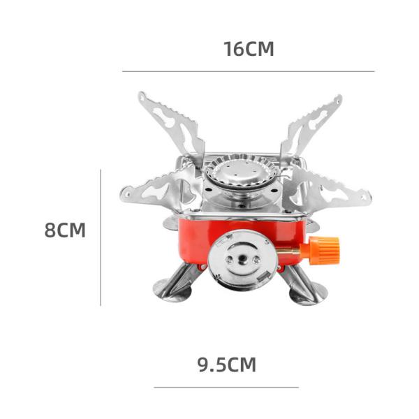 Mini square stove gas stove portable folding cassette stove camping stove