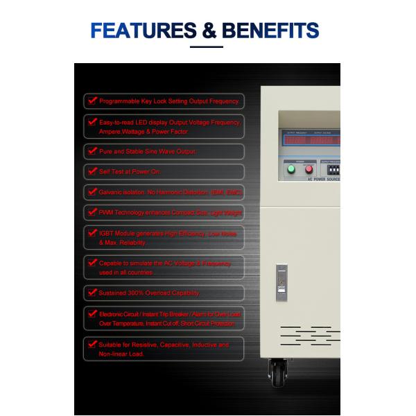 BP 3 Phase Input Ac Frequency Converter 3 Phase Custom Output 50Hz 60Hz 400Hz