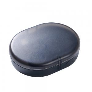  Non Toxic Plastic Aligner Case With Mirror , Black Color Small Denture Box Manufactures