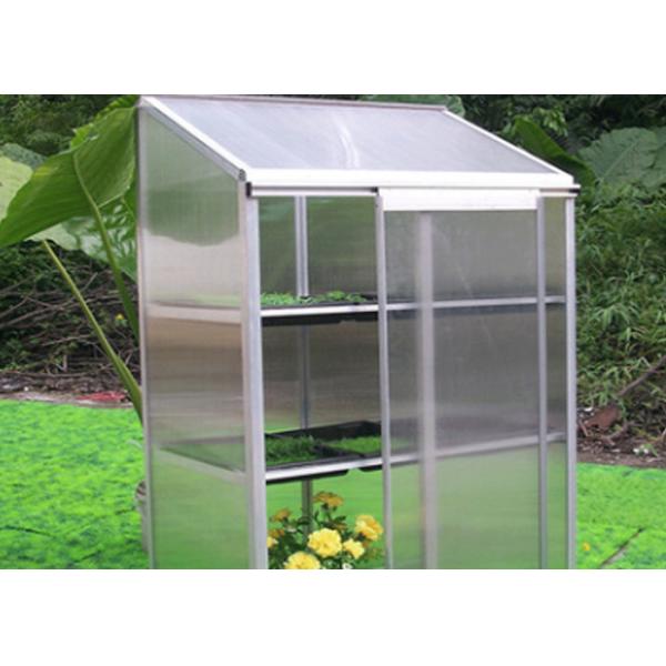 Aluminium Frame Indoor Garden Greenhouse , Mini Garden Greenhouse For Plants Grows