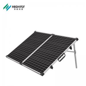 China Mono 100 Watt PV Folding Solar Panel Glass 670*520*65mm 18V for Public Places on sale