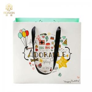  Recyclable CMYK Printed Happy Birthday Gift Bag , Personalized Party Favor Bags Manufactures