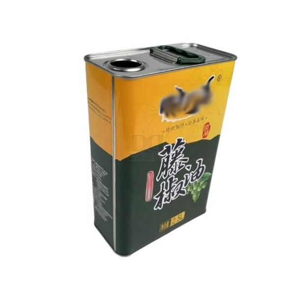 DADI Food Grade Olive Oil Small Tin With CMYK or Offset Printing Food Oil Can