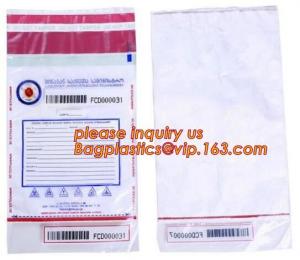  Opaque Tamper Evident Sealing Plastic Bank Money Steb Security Bag / Custom Self Adhesive Plastic Courier Bag, bagease Manufactures