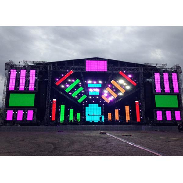 Full Color big Outdoor Rental Led Screen Displays 1/13 Scan High Rate Refresh