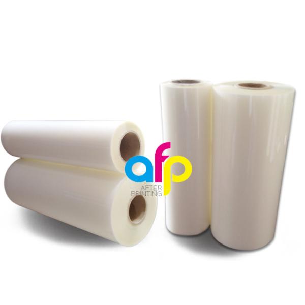 Transparent PET Based BOPP Thermal Film , Scuff Resistant Polyester Laminating Film