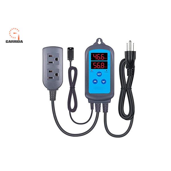 Pre - Wired Digital Dual Stage Temperature Humidity Controller With ±3%RH​ Accuracy