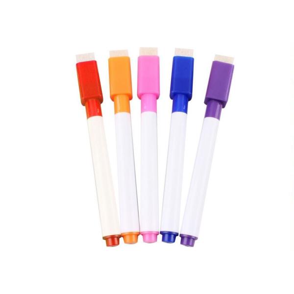 Mini whiteboard marker with brush, dry eraser marker, good quality marker with brush and magnet dry erasable marker pen