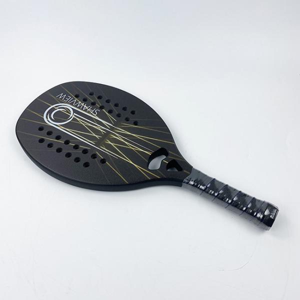 Fiberglass Beach Paddle Ball Racket 12K Eva 13 Carbon Fiber Padel Racket