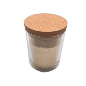  Customized Glass Candle Jars Cork Lids Sealing Storage 265 Gram Manufactures