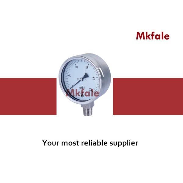 2 4 Inch Stainless Steel Liquid Pressure Gauge , Dry Type Digital Water Pressure Gauge