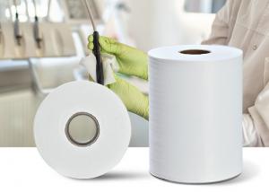 China High Strength Spunlace Nonwoven Fabric Disposable Perforated Clean Cloth In Rolls on sale