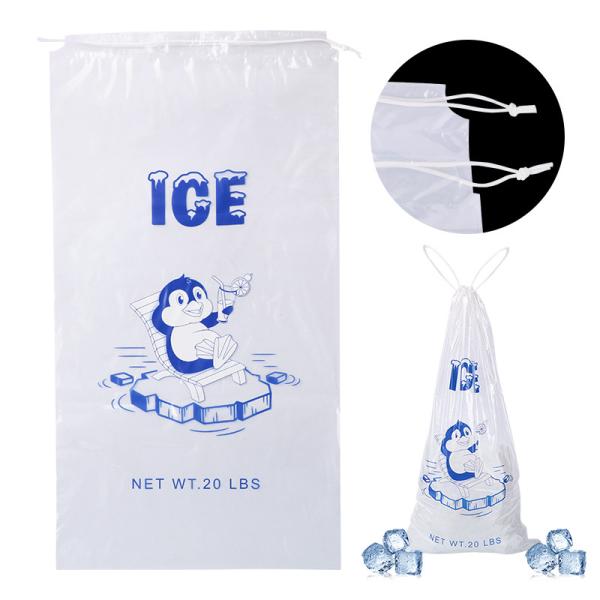 Reusable Drawstring Gallon Ice Bags