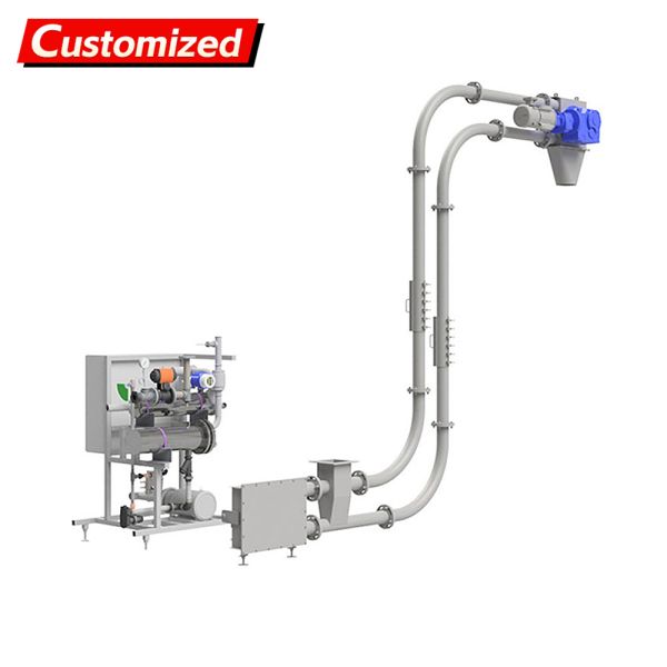 Custom Stainless Steel Tube Chain Conveyor Horizontal Inclined Vertical Transport Powder Mechanical Delivery Disc Cable Conveyors for Industrial Efficient Custom Explosion-proof and airtight design (S