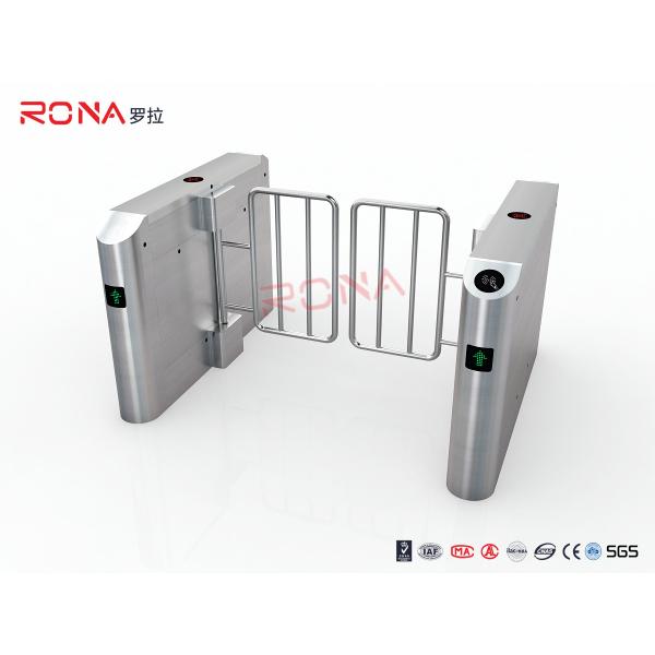 3 Lanes Automatic Swing Barrier Gate with Card Collector For Biometric Access Control