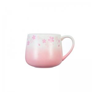  S&K New Spring Summer Flower Ceramic Custom Coffee Mugs Cups with lid as gift for customization Manufactures