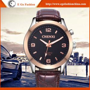  059B Rose Gold Bezel Watch OEM Watch Quartz Watch Fashion Sports Watch Leather Watch Man Manufactures